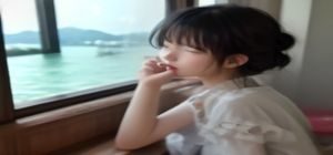 女性双手捧着一杯热茶，背景是模糊的书架，画面温暖安静，传递自我关怀与内在探索的主题